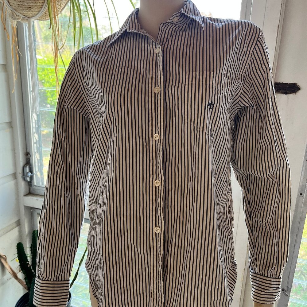 Black and White stripes shirt - Lauren Ralph Lauren